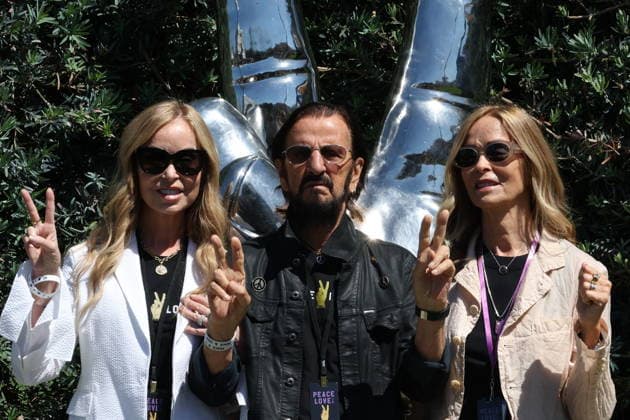 BEVERLY HILLS, CALIFORNIA - JULY 07: Marjorie Bach, Ringo Starr and Barbara Bach at Ringo s Peace & Love Birthday Celebration on July 07, 2026 in Beverly Hills, California. Credit: USA - ZUMAa123 20260707_zaa_a123_186 Copyright: xAdMediax