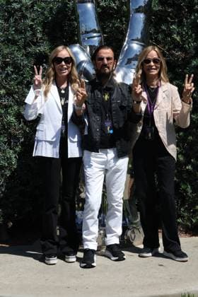 BEVERLY HILLS, CALIFORNIA - JULY 07: Marjorie Bach, Ringo Starr and Barbara Bach at Ringo s Peace & Love Birthday Celebration on July 07, 2026 in Beverly Hills, California. Credit: USA - ZUMAa123 20260707_zaa_a123_188 Copyright: xAdMediax