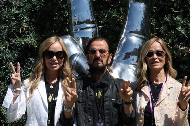 BEVERLY HILLS, CALIFORNIA - JULY 07: Marjorie Bach, Ringo Starr and Barbara Bach at Ringo s Peace & Love Birthday Celebration on July 07, 2026 in Beverly Hills, California. Credit: USA - ZUMAa123 20260707_zaa_a123_172 Copyright: xAdMediax