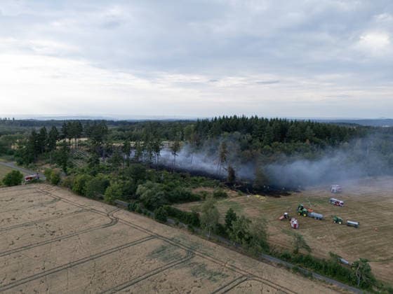 Waldbrand breitet sich aus rund 10000 Quadratmeter betroffen Am 07.07.2026 kam es gegen 18:35 Uhr in Weilrod Hasselbach zu einem Waldbrand, der nach ersten Meldungen rund 10.000 Quadratmeter Wald erfasst hat. Die Rauchentwicklung ist weithin sichtbar, auch aus dem benachbarten Grävenwiesbach werden Meldungen zu dem Brand gemeldet. Die Feuerwehr Weilrod ist im Einsatz und hat wasserführende Fahrzeuge sowie weitere überörtliche Löschzüge angefordert. Stark auflebender Wind erschwert die Löscharbeiten. Über die Warnapp NINA wurde für die betroffenen Gebiete eine Warnung der Warnstufe Gefahr ausgegeben. Weilrod Hessen Deutschland *** Forest Fire Spreads; About 10,000 Square Meters Affected On July 7, 2026, at approximately 6:35 p.