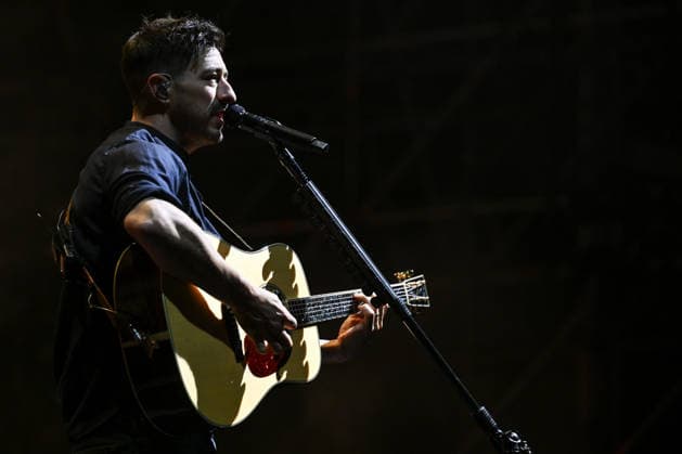 IPA86486199 - Marcus Mumford of Mumford &amp; Sons during the 2026 Tour, at Rock in Roma 2026, on July 27, 2026, in Rome, Italy.  Copyright: xDomenicoxCippitelli LiveMediax xx 86486199