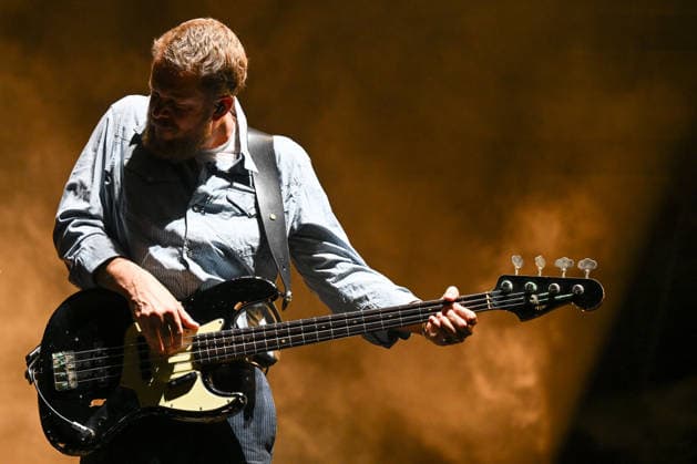 IPA86486200 - Ted Dwane of Mumford &amp; Sons during the 2026 Tour, at Rock in Roma 2026, on July 27, 2026, in Rome, Italy.  Copyright: xDomenicoxCippitelli LiveMediax xx 86486200