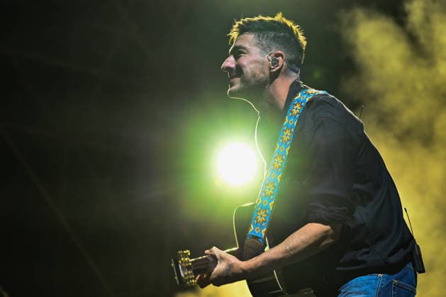 IPA86486203 - Marcus Mumford of Mumford &amp; Sons during the 2026 Tour, at Rock in Roma 2026, on July 27, 2026, in Rome, Italy.  Copyright: xDomenicoxCippitelli LiveMediax xx 86486203