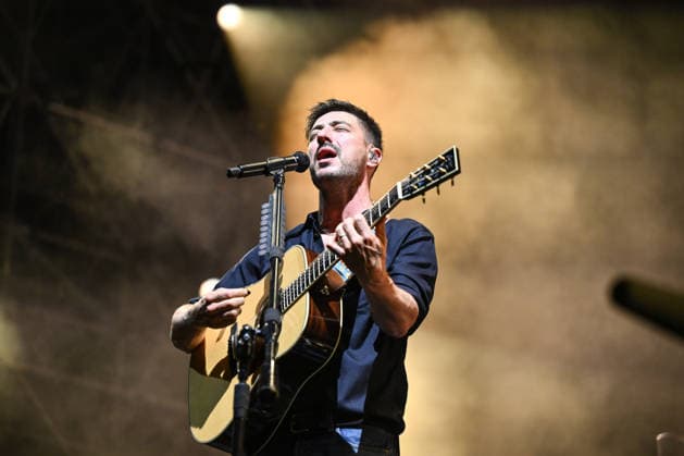 IPA86486209 - Marcus Mumford of Mumford &amp; Sons during the 2026 Tour, at Rock in Roma 2026, on July 27, 2026, in Rome, Italy.  Copyright: xDomenicoxCippitelli LiveMediax xx 86486209