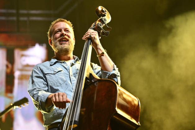 IPA86486354 - Ted Dwane of Mumford &amp; Sons during the 2026 Tour, at Rock in Roma 2026, on July 27, 2026, in Rome, Italy.  Copyright: xDomenicoxCippitelli LiveMediax xx 86486354