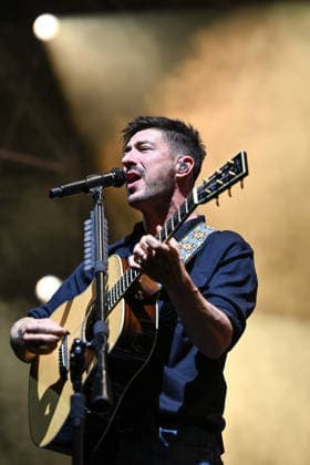 IPA86486213 - Marcus Mumford of Mumford &amp; Sons during the 2026 Tour, at Rock in Roma 2026, on July 27, 2026, in Rome, Italy.  Copyright: xDomenicoxCippitelli LiveMediax xx 86486213