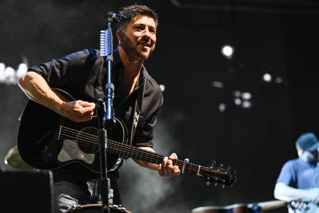 IPA86486362 - Marcus Mumford of Mumford &amp; Sons during the 2026 Tour, at Rock in Roma 2026, on July 27, 2026, in Rome, Italy.  Copyright: xDomenicoxCippitelli LiveMediax xx 86486362