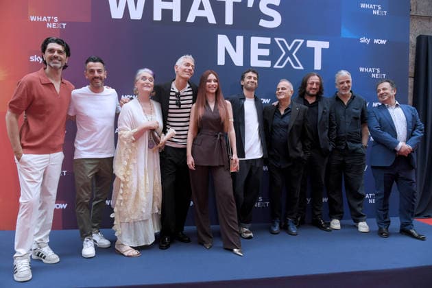 IPA86486351 - Milan, Sky What™s Next - arrivals at the evening event at the Teatro Lirico - Gialappashow cast  Copyright: xAlbertoxTerenghix xComi Terenghix 86486351