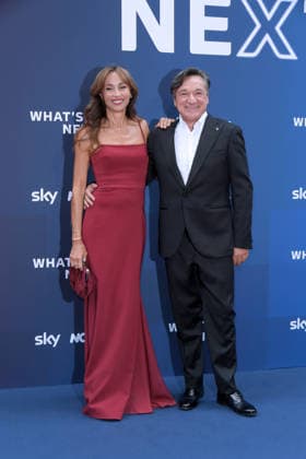 IPA86486406 - Milan, Sky What™s Next arrivals at the evening event at the Teatro Lirico Benedetta Parodi, Fabio Caressa  Copyright: xAlbertoxTerenghix xComi Terenghix 86486406