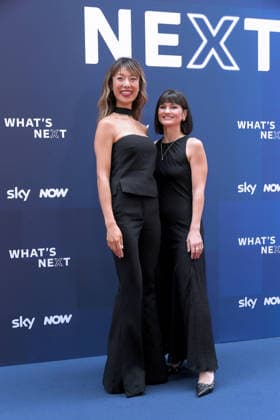 IPA86486266 - Milan, Sky What™s Next arrivals at the evening event at the Teatro Lirico Anna Zhang, Chiara Pavan  Copyright: xAlbertoxTerenghix xComi Terenghix 86486266