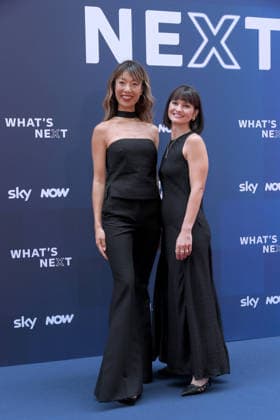 IPA86486268 - Milan, Sky What™s Next arrivals at the evening event at the Teatro Lirico Anna Zhang, Chiara Pavan  Copyright: xAlbertoxTerenghix xComi Terenghix 86486268