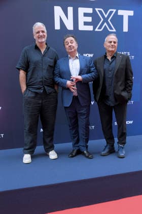 IPA86486291 - Milan, Sky What™s Next - Arrivals at the evening event at the Teatro Lirico - Gialappas Band, Mago Forest  Copyright: xAlbertoxTerenghix xComi Terenghix 86486291