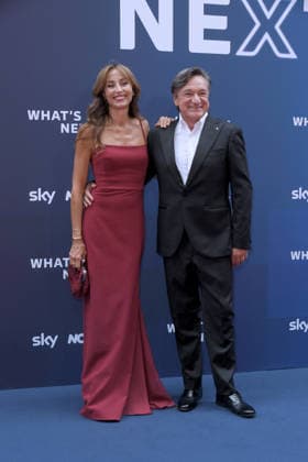 IPA86486407 - Milan, Sky What™s Next arrivals at the evening event at the Teatro Lirico Benedetta Parodi, Fabio Caressa  Copyright: xAlbertoxTerenghix xComi Terenghix 86486407