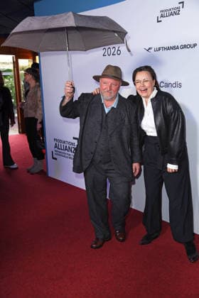 Axel Prahl, Michelle Müntefering beim FEST DER PRODUKTIONSALLIANZ im Tipi am Kanzleramt in Berlin am 07.07.2026 *** Axel Prahl and Michelle Müntefering at the FEST DER PRODUKTIONSALLIANZ at the Tipi am Kanzleramt in Berlin on July 7, 2026