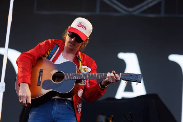 IPA86486764 - Taylor Meier, a member of the band Caamp, performs on stage at Rock in Roma on July 7, 2026, at the Ippodromo delle Capannelle in Rome, Italy.  Copyright: xEmanuelaxVertolli LiveMediax xx 86486764