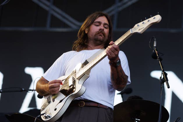 IPA86486767 - Matt Vinson, a member of the band Caamp, performs on stage at Rock in Roma on July 7, 2026, at the Ippodromo delle Capannelle in Rome, Italy.  Copyright: xEmanuelaxVertolli LiveMediax xx 86486767