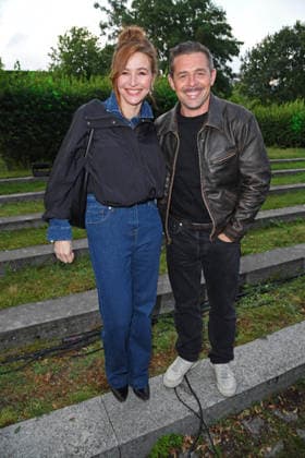 Katrin Bauerfeind, Klaas Heufer-Umlauf beim FEST DER PRODUKTIONSALLIANZ im Tipi am Kanzleramt in Berlin am 07.07.2026 *** Katrin Bauerfeind, Klaas Heufer Umlauf at the FEST DER PRODUKTIONSALLIANZ at the Tipi am Kanzleramt in Berlin on July 7, 2026