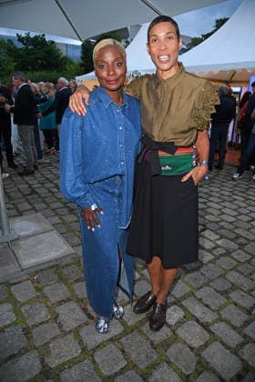 Nikeata Thompson, Annabelle Mandeng beim FEST DER PRODUKTIONSALLIANZ im Tipi am Kanzleramt in Berlin am 07.07.2026 *** Nikeata Thompson and Annabelle Mandeng at the FEST DER PRODUKTIONSALLIANZ at the Tipi am Kanzleramt in Berlin on July 7, 2026