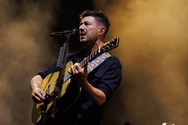 IPA86487491 - Marcus Mumford, a member of the band Mumford &amp; Sons, performs as part of the Prizefighter Tour at Rock in Roma on July 7, 2026, at the Ippodromo delle Capannelle in Rome, Italy.  Copyright: xEmanuelaxVertolli LiveMediax xx 86487491