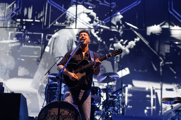 IPA86487494 - Marcus Mumford, a member of the band Mumford & Sons, performs as part of the Prizefighter Tour at Rock in Roma on July 7, 2026, at the Ippodromo delle Capannelle in Rome, Italy.  Copyright: xEmanuelaxVertolli LiveMediax xx 86487494