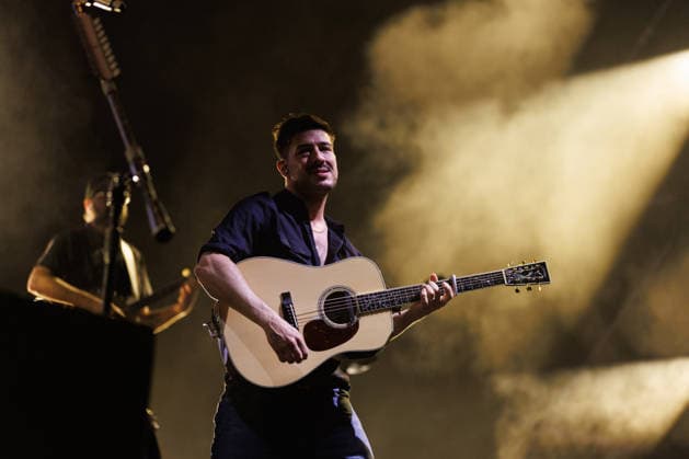 IPA86487480 - Marcus Mumford, a member of the band Mumford &amp; Sons, performs as part of the Prizefighter Tour at Rock in Roma on July 7, 2026, at the Ippodromo delle Capannelle in Rome, Italy.  Copyright: xEmanuelaxVertolli LiveMediax xx 86487480