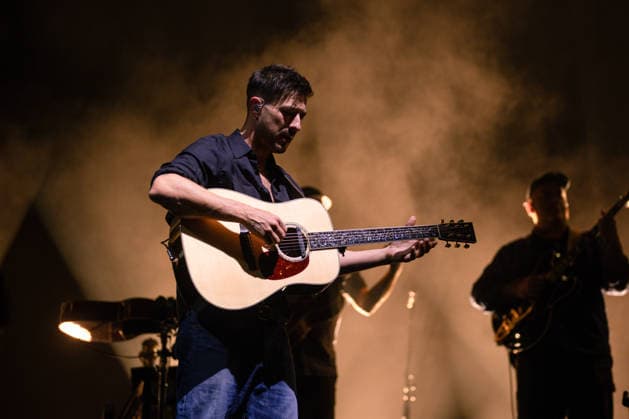 IPA86487482 - Marcus Mumford, a member of the band Mumford &amp; Sons, performs as part of the Prizefighter Tour at Rock in Roma on July 7, 2026, at the Ippodromo delle Capannelle in Rome, Italy.  Copyright: xEmanuelaxVertolli LiveMediax xx 86487482