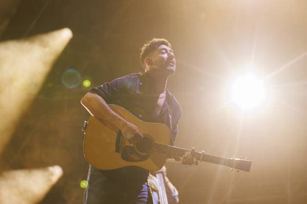 IPA86487486 - Marcus Mumford, a member of the band Mumford &amp; Sons, performs as part of the Prizefighter Tour at Rock in Roma on July 7, 2026, at the Ippodromo delle Capannelle in Rome, Italy.  Copyright: xEmanuelaxVertolli LiveMediax xx 86487486