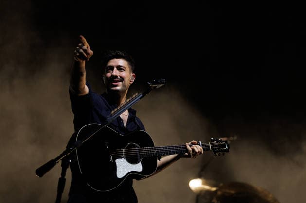 IPA86487507 - Marcus Mumford, a member of the band Mumford &amp; Sons, performs as part of the Prizefighter Tour at Rock in Roma on July 7, 2026, at the Ippodromo delle Capannelle in Rome, Italy.  Copyright: xEmanuelaxVertolli LiveMediax xx 86487507