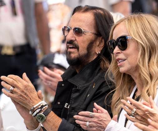 July 07, 2026 - Beverly Hills, California, USA - RINGO STARR, who turns 86 today, listens to the music played in his honor during his Annual Peace & Love Birthday Celebration at Beverly Hills Garden Park. Beverly Hills USA - ZUMAce6_ 20260707_zaf_ce6_017 Copyright: xBrianxCahnx