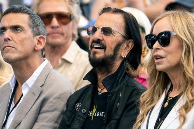 July 07, 2026 - Beverly Hills, California, USA - RINGO STARR, who turns 86 today, listens to the music played in his honor during his Annual Peace & Love Birthday Celebration at Beverly Hills Garden Park. Beverly Hills USA - ZUMAce6_ 20260707_zaf_ce6_021 Copyright: xBrianxCahnx