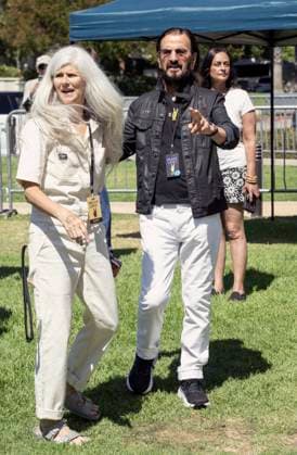 July 07, 2026 - Beverly Hills, California, USA - RINGO STARR, who turns 86 today, arrives for his Annual Peace & Love Birthday Celebration at Beverly Hills Garden Park. Beverly Hills USA - ZUMAce6_ 20260707_zaf_ce6_002 Copyright: xBrianxCahnx