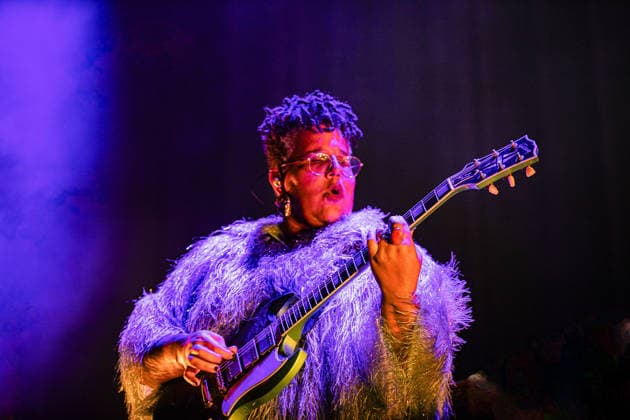 Alabama Shake live at Lucca Summer festival in Lucca, Italy - 07 Jul 2026 Singer Brittany Howard of Alabama Shake performs live on stage during a concert. The celebrated American band Alabama Shake performed on stage in Piazza Napoleone in Lucca, marking the highly anticipated only Italian date of their world tour. The concert marks their historic return to the country after a ten-year absence, celebrating the official reunion of founding members Brittany Howard, Heath Fogg, and Zac Cockrell. Lucca Italy Copyright: xCarloxVerganix xSOPAxImagesx ALABAMASHAKE26(11)