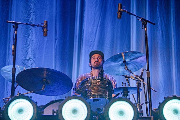 Alabama Shake live at Lucca Summer festival in Lucca, Italy - 07 Jul 2026 Drummer Steve Johnson of Alabama Shake performs live on stage during a concert. The celebrated American band Alabama Shake performed on stage in Piazza Napoleone in Lucca, marking the highly anticipated only Italian date of their world tour. The concert marks their historic return to the country after a ten-year absence, celebrating the official reunion of founding members Brittany Howard, Heath Fogg, and Zac Cockrell. Lucca Italy Copyright: xCarloxVerganix xSOPAxImagesx ALABAMASHAKE26(15)