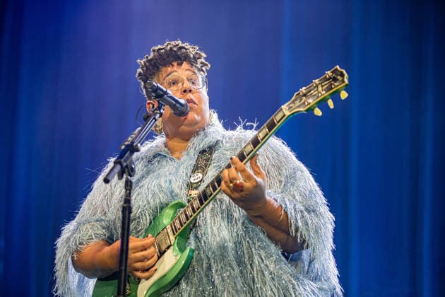 Alabama Shake live at Lucca Summer festival in Lucca, Italy - 07 Jul 2026 Singer Brittany Howard of Alabama Shake performs live on stage during a concert. The celebrated American band Alabama Shake performed on stage in Piazza Napoleone in Lucca, marking the highly anticipated only Italian date of their world tour. The concert marks their historic return to the country after a ten-year absence, celebrating the official reunion of founding members Brittany Howard, Heath Fogg, and Zac Cockrell. Lucca Italy Copyright: xCarloxVerganix xSOPAxImagesx ALABAMASHAKE26(19)