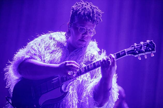 Alabama Shake live at Lucca Summer festival in Lucca, Italy - 07 Jul 2026 Singer Brittany Howard of Alabama Shake performs live on stage during a concert. The celebrated American band Alabama Shake performed on stage in Piazza Napoleone in Lucca, marking the highly anticipated only Italian date of their world tour. The concert marks their historic return to the country after a ten-year absence, celebrating the official reunion of founding members Brittany Howard, Heath Fogg, and Zac Cockrell. Lucca Italy Copyright: xCarloxVerganix xSOPAxImagesx ALABAMASHAKE26(17)