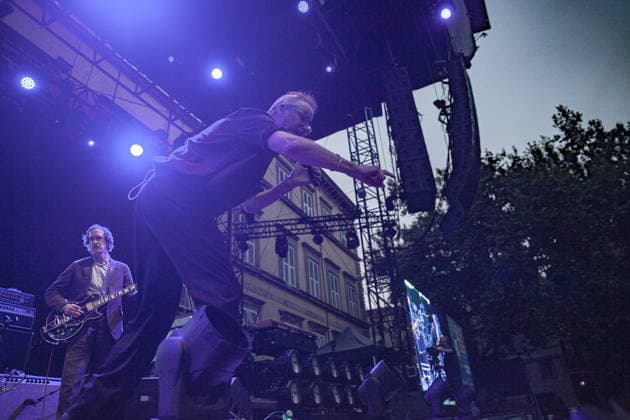 July 7, 2026, Lucca, Toscana, Italy: American singer-songwriter Matt Berninger of the indie-rock band, The National performs live on the stage during the twenty-seventh edition of the Lucca Summer Festival 2026 at Piazza Napoleone. Lucca Italy - ZUMAs197 20260707_aaa_s197_206 Copyright: xCarloxVerganix