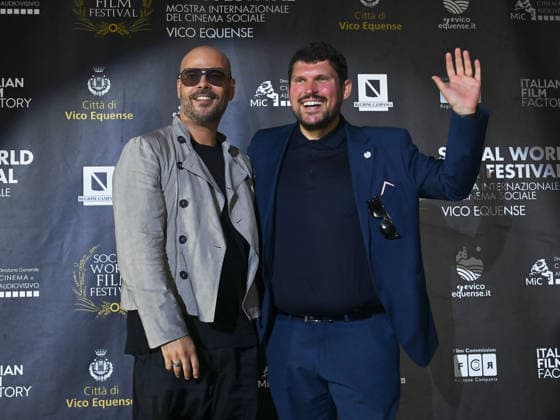 Marco D Amore awarded at the 2026 Social Film Festival in Vico Equense - 07 Jul 2026 Marco D Amore and Giuseppe Alessio Nuzzo attend the 2026 Social Film Festival. Vico Equense Italy Copyright: xAntoninoxD Espositox xSOPAxImagesx DSC_3569