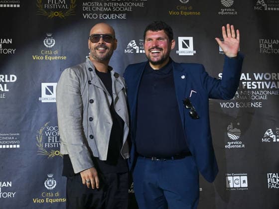 July 7, 2026, Vico Equense, Napoli, Italy: Marco D Amore and Giuseppe Alessio Nuzzo attend the 2026 Social Film Festival. Vico Equense Italy - ZUMAs197 20260707_aaa_s197_228 Copyright: xAntoninoxD Espositox