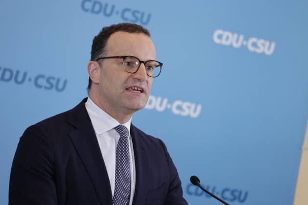 Jens Spahn (CDU), Deutschland, Berlin, Reichstag, Pressekonferenz CDU CSU *** Jens Spahn, CDU, Germany, Berlin, Reichstag, CDU-CSU Press Conference