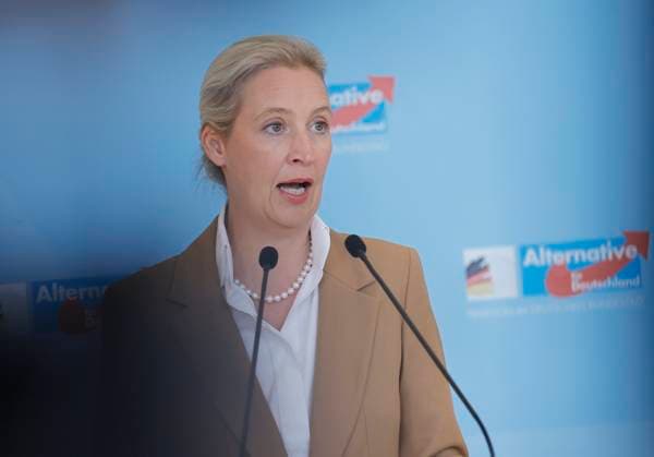 AfD-Chefin Alice Weidel , Deutschland, Berlin, Reichstag, AfD Pressekonferenz *** AfD Leader Alice Weidel, Germany, Berlin, Reichstag, AfD Press Conference