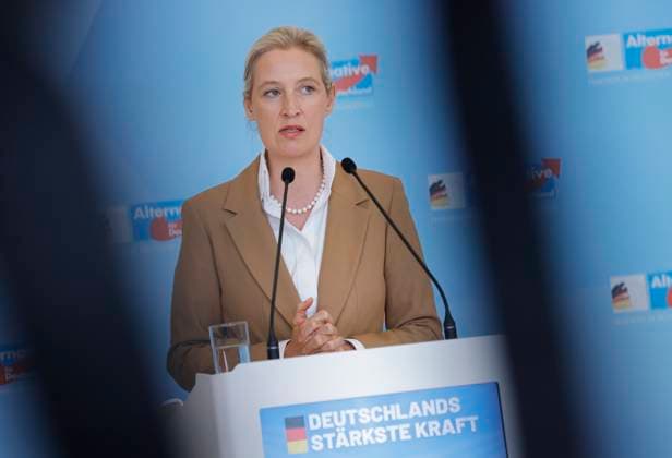 AfD-Chefin Alice Weidel , Deutschland, Berlin, Reichstag, AfD Pressekonferenz *** AfD Leader Alice Weidel, Germany, Berlin, Reichstag, AfD Press Conference