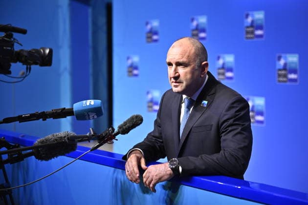 ANKARA, TURKIET 20260708 Bulgariens premiärminister Rumen Radev anländer till Nato-toppmötet i Ankara, Turkiet. ANKARA TURKIET x10430x *** ANKARA, TURKEY 20260708 Bulgarian Prime Minister Rumen Radev arrives at the NATO summit in Ankara, Turkey ANKARA TURKEY x10430x  Copyright: xChristinexOlsson TTx NATO-TOPPMÖTE ANKARA 2026 mx88svc0zwQ