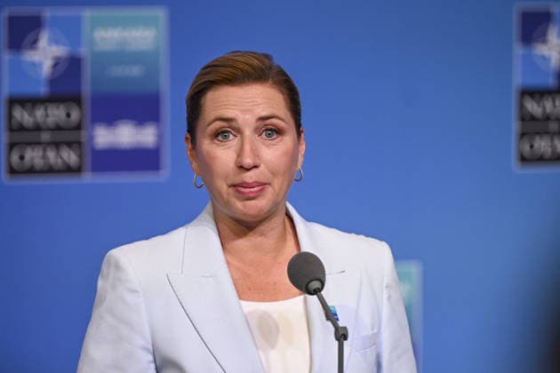 36th NATO Summit in Ankara ANKARA, TURKIYE - JULY 08: Danish Prime Minister Mette Frederiksen makes a statement to the press ahead of the main session of the North Atlantic Council Meeting during the second day of the 36th NATO Heads of State and Government Summit in Ankara, Turkiye on July 08, 2026. Dogukan Keskinkilic Anadolu Ankara Turkey. Editorial use only. Please get in touch for any other usage.  Copyright: x2026xAnadoluxDogukanxKeskinkilicx