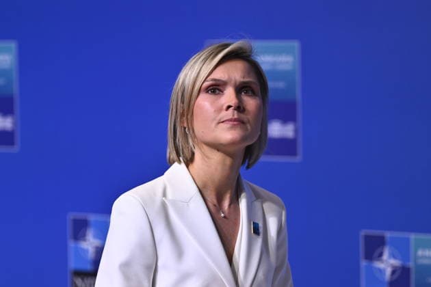 ANKARA, TURKIET 20260708 Islands statsminister Kristrun Frostadottir anländer till Nato-toppmötet i Ankara, Turkiet. ANKARA TURKIET x10430x *** ANKARA, TURKEY 20260708 Icelandic Prime Minister Kristrun Frostadottir arrives at the NATO summit in Ankara, Turkey ANKARA TURKEY x10430x  Copyright: xChristinexOlsson TTx NATO-TOPPMÖTE ANKARA 2026 xs-_UMeCvgc