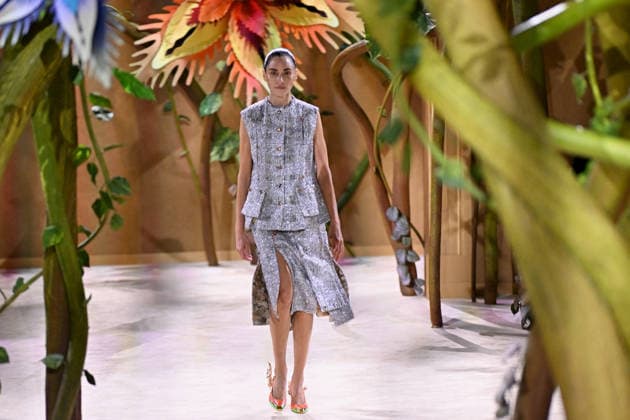 PFW - Chanel Runway A model walks the runway during the Chanel Haute Couture Fall Winter 2026 2027 show as part of Paris Fashion Week on July 07, 2026 in Paris, France. Photo by Franck Castel ABACAPRESS.COM Paris France  Copyright: xCastelxFranck ABACAx