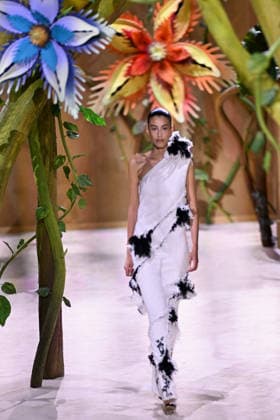 PFW - Chanel Runway A model walks the runway during the Chanel Haute Couture Fall Winter 2026 2027 show as part of Paris Fashion Week on July 07, 2026 in Paris, France. Photo by Franck Castel ABACAPRESS.COM Paris France  Copyright: xCastelxFranck ABACAx