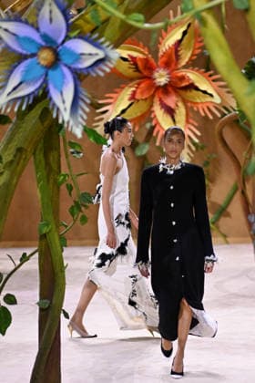 PFW - Chanel Runway A model walks the runway during the Chanel Haute Couture Fall Winter 2026 2027 show as part of Paris Fashion Week on July 07, 2026 in Paris, France. Photo by Franck Castel ABACAPRESS.COM Paris France  Copyright: xCastelxFranck ABACAx