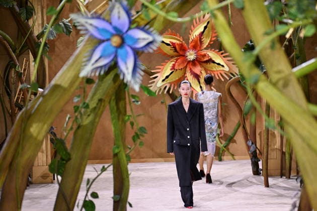 PFW - Chanel Runway A model walks the runway during the Chanel Haute Couture Fall Winter 2026 2027 show as part of Paris Fashion Week on July 07, 2026 in Paris, France. Photo by Franck Castel ABACAPRESS.COM Paris France  Copyright: xCastelxFranck ABACAx