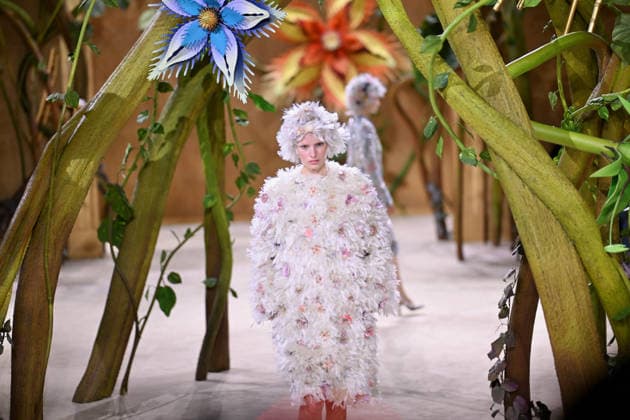PFW - Chanel Runway A model walks the runway during the Chanel Haute Couture Fall Winter 2026 2027 show as part of Paris Fashion Week on July 07, 2026 in Paris, France. Photo by Franck Castel ABACAPRESS.COM Paris France  Copyright: xCastelxFranck ABACAx