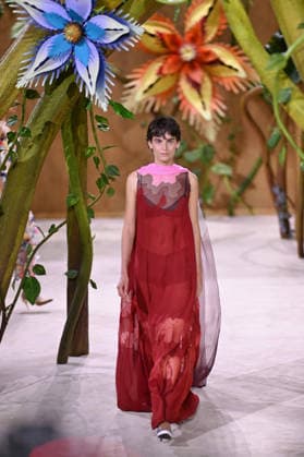 PFW - Chanel Runway A model walks the runway during the Chanel Haute Couture Fall Winter 2026 2027 show as part of Paris Fashion Week on July 07, 2026 in Paris, France. Photo by Franck Castel ABACAPRESS.COM Paris France  Copyright: xCastelxFranck ABACAx